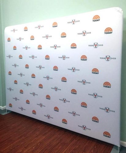 10ft Step And Repeat Tension Fabric Media Backdrop