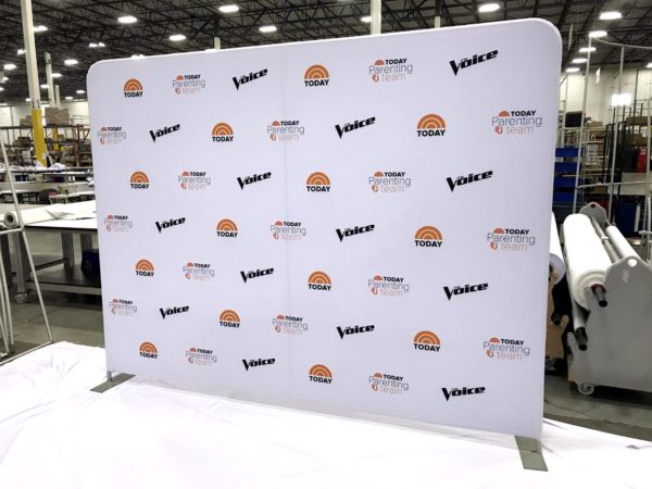 10ft Step and Repeat Tension Fabric Media Backdrop