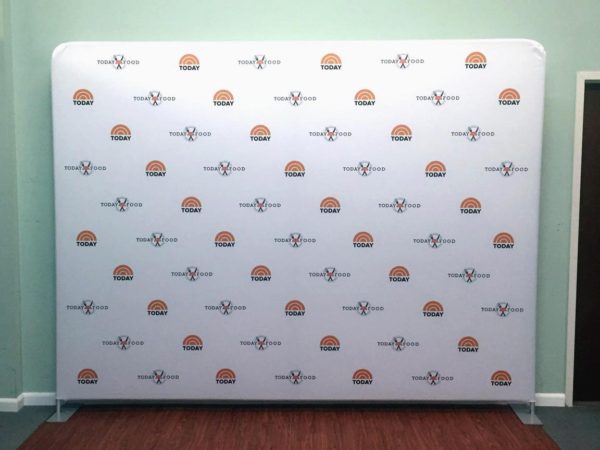 10ft Step and Repeat Tension Fabric Media Backdrop